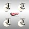 Service Caster 4 Inch 316SS Nylon Wheel Swivel Top Plate Caster Set with Brake SCC-SS31620S414-NYS-TLB-4 - alternate 5